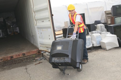 Auditor reviewing records during a supplier audit at Westham clearance site
